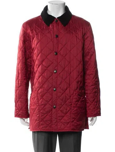 Pre-owned Barbour Jacket In Red