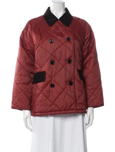 Pre-owned Barbour Jacket In Red