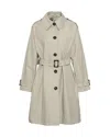 Barbour Maia Light Sand Trenchcoat In Toni Neutri