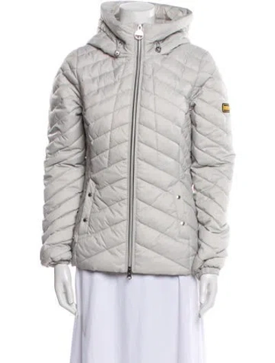 Pre-owned Barbour Jacket In White