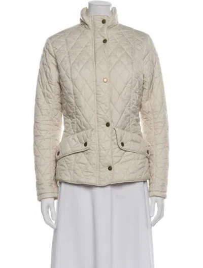 Pre-owned Barbour Jacket In White