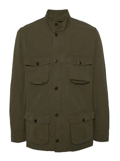 Barbour Jacket With Pockets In Green