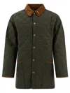 Barbour Quilted Long Length Jackets With Contrast Collar