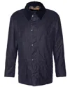 Barbour Ashby Wax Jacket In Blue