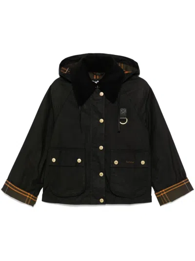 BARBOUR BARBOUR BLACK COTTON 'REIGHTON' JACKET