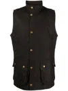 Barbour Zipper Vest In Black