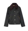 Barbour Catton Corduroy-collar Jacket In Black