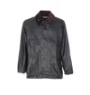 Barbour Waxed Bedale Jacket In Black