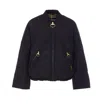 Barbour Crewneck Quilted Jacket Zip Pockets In Blue