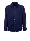 Barbour Blue Button Down Collar Jacket In Blue