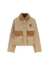 Barbour Phoebe Corduroy-trimmed Jacket In Brown