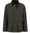 Barbour Checked Corduroy Collar Jacket In Brown