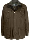 Barbour Ogston Waxed Jacket In Green