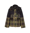 Barbour Elaine Tartan-check Zip-front Jacket In Brown