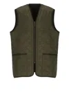 Barbour Quilted Zip-in Liner Gilet In Green
