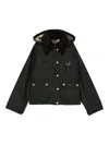 Barbour Reighton Wax Cotton Jacket In Black