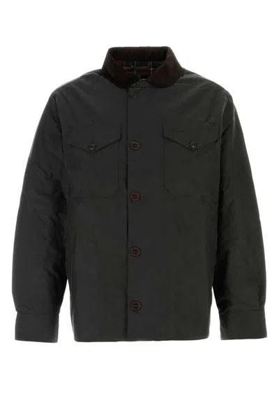 Barbour Bottle Green Embroidered Logo Jacket