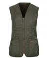 Barbour Logo Embroidered Reversible Gilet In Green