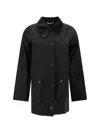 Barbour Tain Wax Jacket In Black