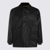 Barbour Relaxed Fit Jacket Corduroy Collar In Black