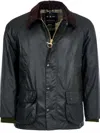 Barbour Bedale Wax Cotton Jacket In Blue