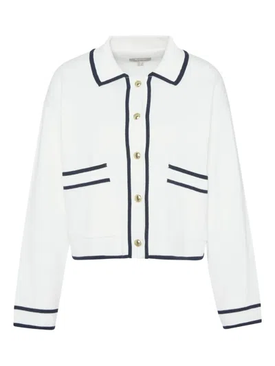 Barbour Jasmine Cardigan In White