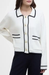 Barbour Jasmine Knitted Cardigan In Cloud