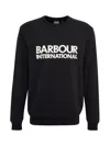 Barbour Jason Logo Technique Crew Sweatshirt In Black
