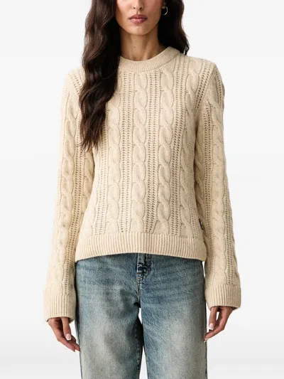 Barbour Joan Cable-knit Sweater In Animal Print