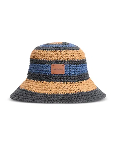 Barbour Josie Crocheted Bucket Hat In Brown