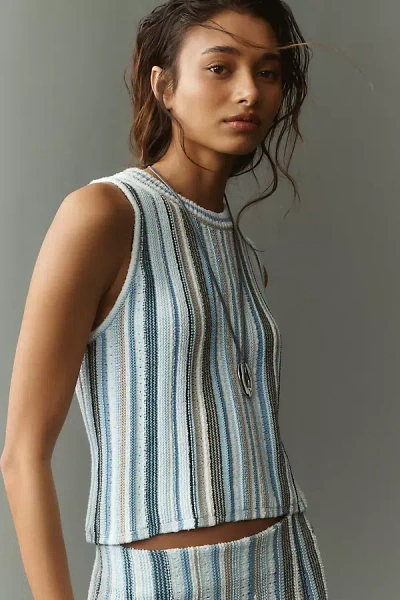 Barbour Josie Knit Tank Top In Blue