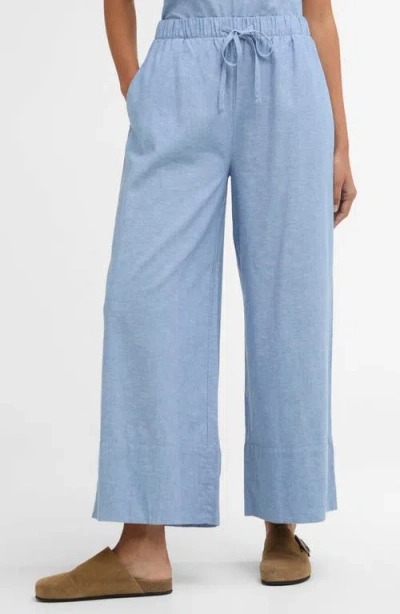 Barbour Josie Linen & Cotton Pants In Blue