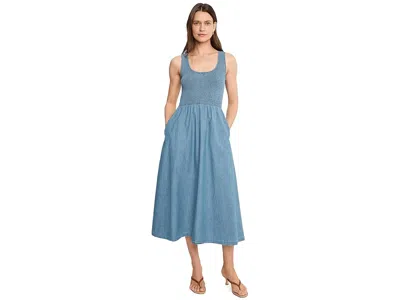 Barbour Josie Midi Dress In Blue