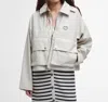 Barbour June Water Resistant Jacket In White