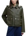 Barbour June Womens Showerproof Jacket In Deep Olive
