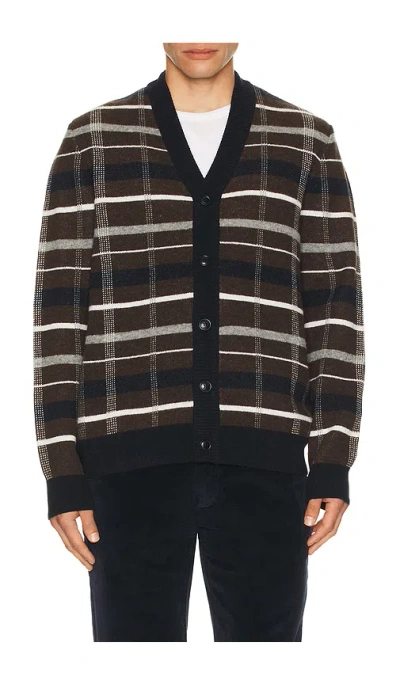 Barbour Kane Knitted Cardigan In Black