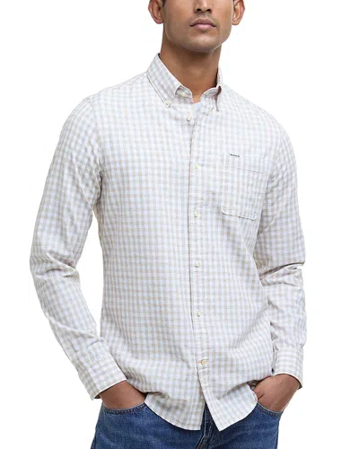 Barbour Kanehill Tailored Fit Button Front Shirt In Stone