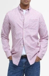 Barbour Kanehill Tailored Fit Gingham Button-down Shirt In Washed Raspberry