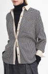 Barbour Kathryn Houndstooth Check Shirt In White