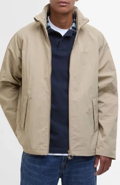 Barbour Keld Mens Showerproof Jacket In Washed Stone
