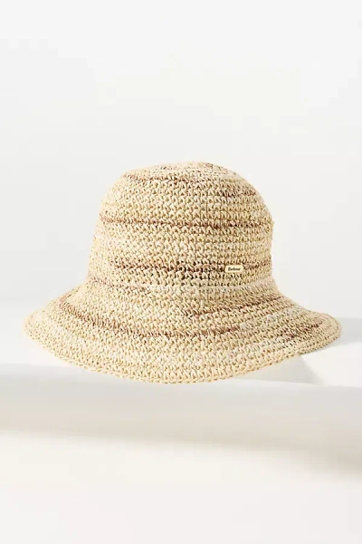 Barbour Kelley Straw Cloche Hat In Neutral