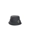 Barbour Kelso Wax Belted Hat In Black