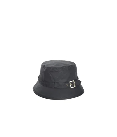 Barbour Kelso Wax Belted Hat In Black