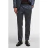 Barbour Kensington Pleated Glen Check Wool Blend Flannel Suit Pants In Blue