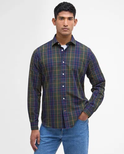 Barbour Kenton Mens Checked Tailored Shirt In Multi
