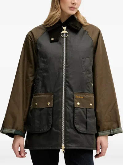 Barbour Kettlewell Corduroy Panel Jacket In Brown