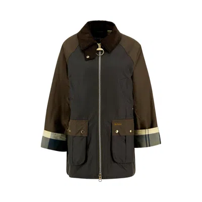 Pre-owned Barbour Kettlewell Wax Jacket 'olive/beech/ancient Tartan' | Green | Women's Size 6