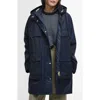 Barbour Khai Waterproof Hooded Raincoat In Dark Navy/rosemary Tartan