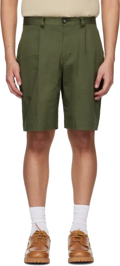 Barbour Khaki Mordey Chino Shorts In Green