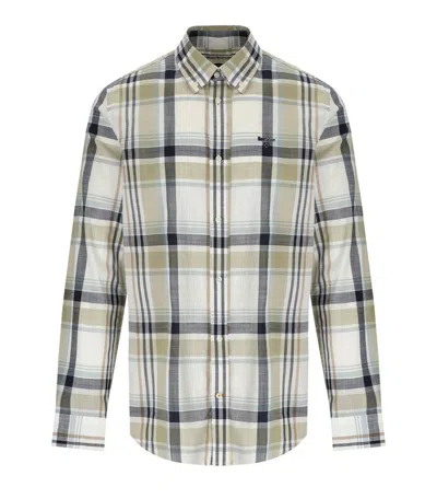 Barbour Kidd Laurel Green Shirt In Multi